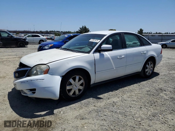 2005 Ford Five Hundred SE z VIN 1FAFP231X5G166052, wystawiony jako Copart lot #57831975 z przebiegiem 90 036 mil mil oraz Czysty tytuł • Clean title. Historia ofert i sprzedaży dostępna na DreamBid. Obrazek 1.