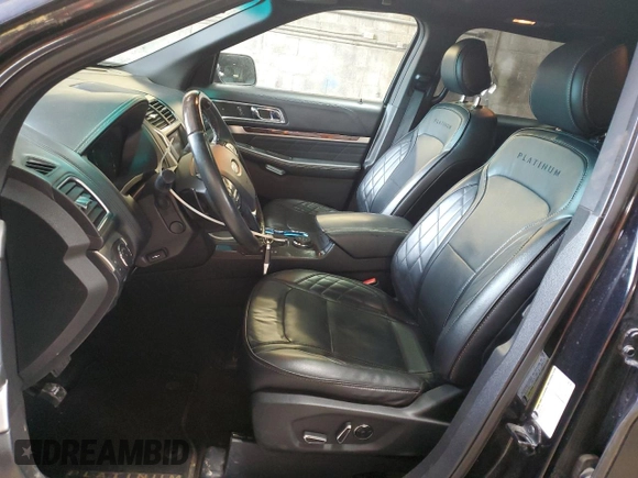 2016 Ford Explorer Platinum with VIN 1FM5K8HT9GGC56020, listed as a Copart auction lot 57025385 with 139,316 mi miles and Salvage Title. Bid and sale history available at DreamBid. Image 7.