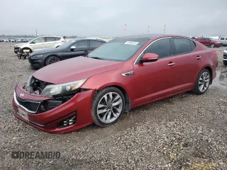 2014 Kia Optima SXL Turbo with VIN 5XXGR4A61EG335840, listed as a Copart auction lot 44946495 with 138,411 mi miles and Salvage Title. Bid and sale history available at carsss.com. Image 1.