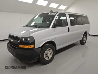 2018 Chevrolet Express Cargo with VIN 1GCWGAFG2J1309593, listed as a Copart auction lot 53824995 with 244,641 mi miles and Clean Title. Bid and sale history available at DreamBid. Image 1.