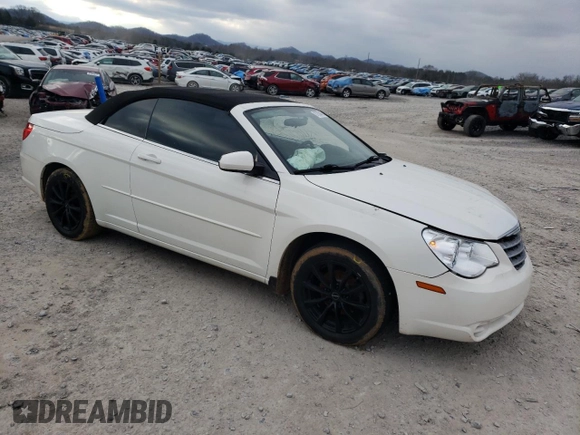 2008 Chrysler Sebring Touring with VIN 1C3LC55R18N295282, listed as a Copart auction lot 87850465 with 123,728 mi miles and Salvage Title. Bid and sale history available at DreamBid. Image 4.