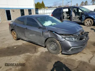2019 Honda Civic LX with VIN 2HGFC2F66KH541403, listed as a Copart auction lot 48694535 with 118,906 mi miles and Salvage Title. Bid and sale history available at DreamBid. Image 4.
