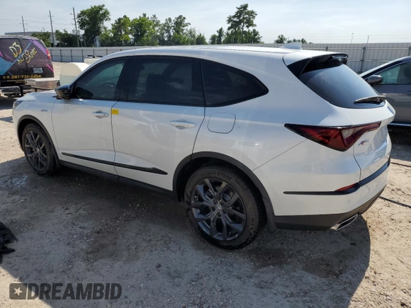 2024 Acura MDX w/A-Spec Package with VIN 5J8YE1H02RL021511, listed as a Copart auction lot 54641844 with 0 mi miles and Salvage Title. Bid and sale history available at carsss.com. Image 2.