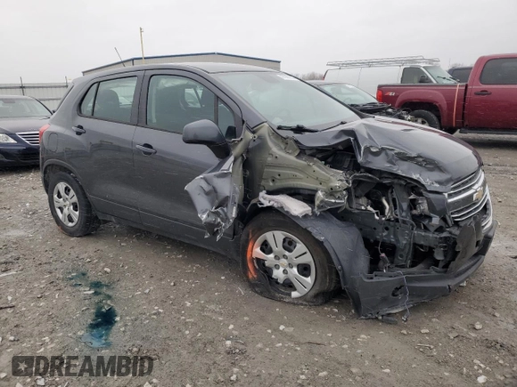 2016 Chevrolet Trax LS with VIN 3GNCJKSB1GL245561, listed as a Copart auction lot 47988605 with 260,028 mi miles and Salvage Title. Bid and sale history available at carsss.com. Image 4.