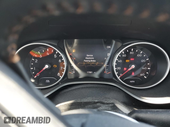 2019 Jeep Compass High Altitude z VIN 3C4NJDCB9KT704520, wystawiony jako Copart lot #58820335 z przebiegiem 17 061 mil mil oraz Szkoda całkowita • Salvage title. Historia ofert i sprzedaży dostępna na DreamBid. Obrazek 9.