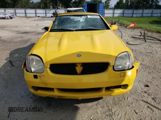 1999 Mercedes-Benz SLK-Class with VIN WDBKK47F9XF076441, listed as a Copart auction lot 73745154 with 104,481 mi miles and Salvage Title. Bid and sale history available at carsss.com. Image 5.