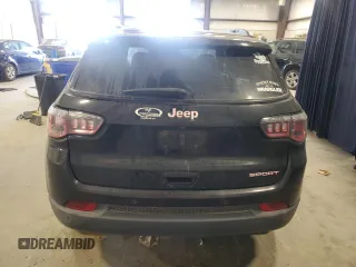 2018 Jeep Compass Sport with VIN 3C4NJCAB5JT133880, listed as a Copart auction lot 49858115 with 192,652 mi miles and Salvage Title. Bid and sale history available at carsss.com. Image 6.