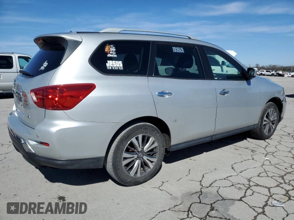 2018 Nissan Pathfinder SV with VIN 5N1DR2MN6JC623112, listed as a Copart auction lot 50129095 with 168,637 mi miles and Salvage Title. Bid and sale history available at carsss.com. Image 3.