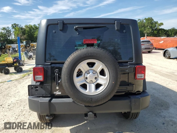 2018 Jeep Wrangler Unlimited Sport with VIN 1C4BJWDG5JL822969, listed as a Copart auction lot 61240135 with 80,276 mi miles and Salvage title. Bid and sale history available at DreamBid. Image 6.