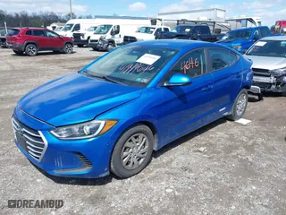 2017 Hyundai Elantra SE with VIN KMHD74LF4HU128066, listed as a IAAI auction lot 41994646 with 95,672 mi miles. Bid and sale history available at carsss.com. Image 2.
