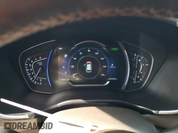2019 Hyundai Santa Fe Limited with VIN 5NMS53AD4KH052280, listed as a Copart auction lot 49082845 with 52,590 mi miles and Salvage Title. Bid and sale history available at carsss.com. Image 9.