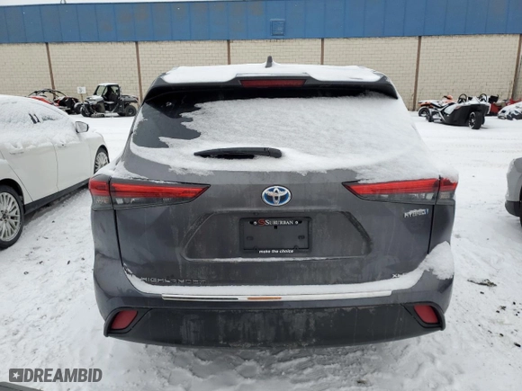 2023 Toyota Highlander Hybrid XLE with VIN 5TDKBRCH6PS583609, listed as a Copart auction lot 88965435 with 143,550 mi miles and Non Repairable. Bid and sale history available at carsss.com. Image 6.