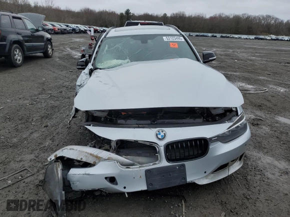 2014 BMW 3 Series 328d xDrive with VIN WBA3K5C57EKT33980, listed as a Copart auction lot 53123495 with Not provided miles and Clean title. Bid and sale history available at DreamBid. Image 5.