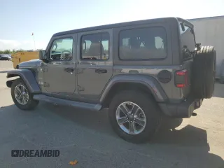 2019 Jeep Wrangler Unlimited Sahara with VIN 1C4HJXEG0KW532685, listed as a Copart auction lot 55503805 with 67,108 mi miles and Salvage title. Bid and sale history available at DreamBid. Image 2.
