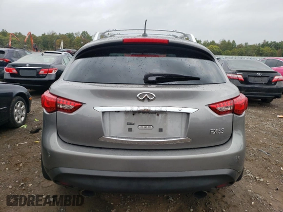2010 Infiniti FX with VIN JN8AS1MW4AM850747, listed as a Copart auction lot 73314874 with 190,707 mi miles and Salvage Title. Bid and sale history available at DreamBid. Image 6.
