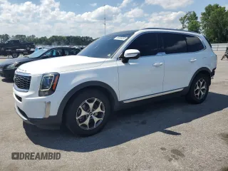 2020 Kia Telluride EX with VIN 5XYP34HC5LG019833, listed as a Copart auction lot 59298235 with 114,749 mi miles and Salvage title. Bid and sale history available at DreamBid. Image 1.