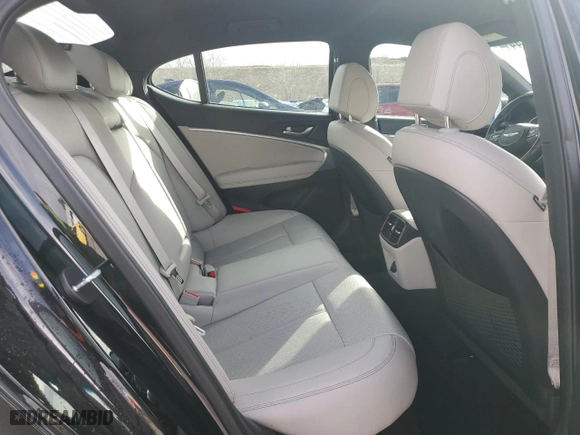 2022 Genesis G70 2.0T with VIN KMTG34TA3NU098458, listed as a Copart auction lot 87091144 with 19,802 mi miles and Salvage Title. Bid and sale history available at carsss.com. Image 10.