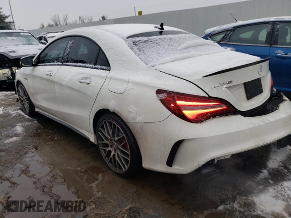 2018 Mercedes-Benz CLA 45 AMG with VIN WDDSJ5CB0JN577816, listed as a Copart auction lot 39734384 with 55,203 mi miles and . Bid and sale history available at DreamBid. Image 2.