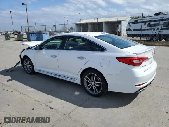 2015 Hyundai Sonata Sport with VIN 5NPE34AB7FH058686, listed as a Copart auction lot 51003985 with 61,458 mi miles and Salvage Title. Bid and sale history available at carsss.com. Image 2.