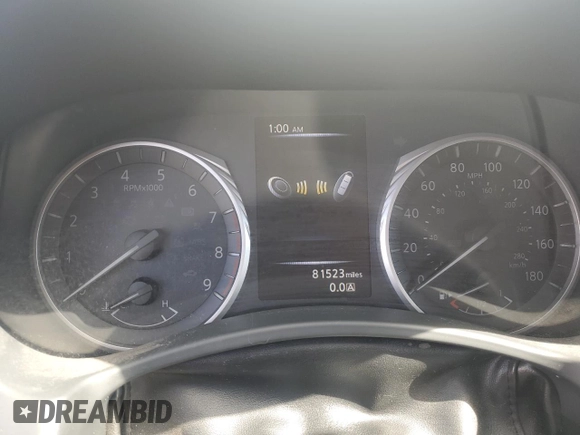 2018 Infiniti Q50 Red Sport 400 with VIN JN1FV7AR2JM480539, listed as a Copart auction lot 49141695 with 81,523 mi miles and Salvage Title. Bid and sale history available at DreamBid. Image 9.