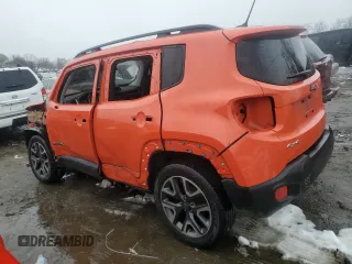 2017 Jeep Renegade Latitude z VIN ZACCJBBB9HPF20630, wystawiony jako Copart lot #44950155 z przebiegiem 72 506 mil mil oraz Szkoda całkowita • Salvage title. Historia ofert i sprzedaży dostępna na DreamBid. Obrazek 2.