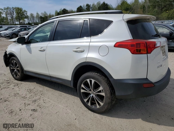 2015 Toyota RAV4 Limited with VIN JTMDFREV1FD167588, listed as a Copart auction lot 52749895 with 60,141 mi miles and Salvage Title. Bid and sale history available at carsss.com. Image 2.