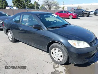 2005 Honda Civic Cpe VP with VIN 1HGEM22165L007215, listed as a IAAI auction lot 41955606 with 192,193 mi miles. Bid and sale history available at carsss.com. Image 1.