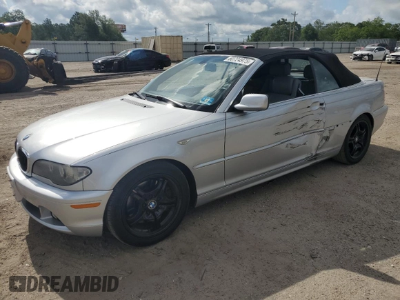 2004 BMW 3 Series 330Ci with VIN WBABW53434PJ95105, listed as a Copart auction lot 60724975 with 75,735 mi miles and Salvage title. Bid and sale history available at DreamBid. Image 1.