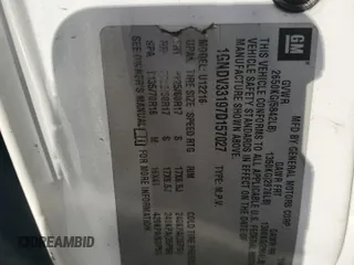 2007 Chevrolet Uplander 3LT z VIN 1GNDV33197D157027, wystawiony jako Copart lot #74392094 z przebiegiem Nie podano mil oraz Szkoda całkowita • Salvage title. Historia ofert i sprzedaży dostępna na DreamBid. Obrazek 13.