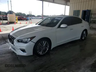 2023 Infiniti Q50 Luxe with VIN JN1EV7BPXPM510470, listed as a Copart auction lot 44040375 with 19,824 mi miles and Salvage Title. Bid and sale history available at DreamBid. Image 1.
