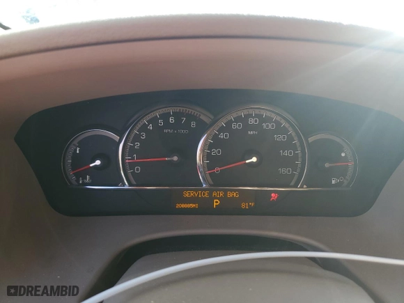 2008 Cadillac STS RWD w/1SB with VIN 1G6DK67V880214071, listed as a Copart auction lot 82239574 with 208,885 mi miles and Salvage Title. Bid and sale history available at carsss.com. Image 8.