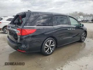 2019 Honda Odyssey Elite with VIN 5FNRL6H94KB108422, listed as a Copart auction lot 51492365 with 91,948 mi miles and Salvage Title. Bid and sale history available at DreamBid. Image 3.
