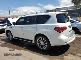 2016 Infiniti QX80 with VIN JN8AZ2NE6G9125444, listed as a Copart auction lot 68995944 with 75,093 mi miles and Salvage Title. Bid and sale history available at carsss.com. Image 2.