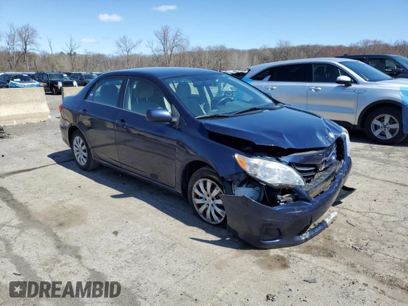2013 Toyota Corolla L with VIN 2T1BU4EE4DC124017, listed as a Copart auction lot 52403345 with 111,610 mi miles and Salvage Title. Bid and sale history available at carsss.com. Image 4.
