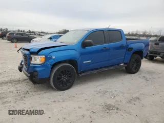 2021 GMC Canyon 2WD Elevation Standard with VIN 1GTG5BEN7M1282301, listed as a Copart auction lot 46655345 with 52,760 mi miles and Salvage Title. Bid and sale history available at carsss.com. Image 1.