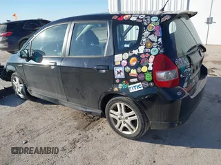 2008 Honda Fit Sport with VIN JHMGD38648S034079, listed as a IAAI auction lot 41586372 with 208,102 mi miles. Bid and sale history available at carsss.com. Image 3.