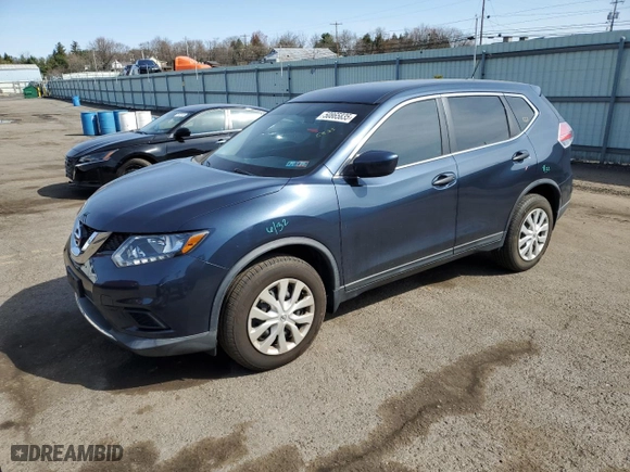 2016 Nissan Rogue SV with VIN KNMAT2MV9GP723361, listed as a Copart auction lot 50865835 with 27,515 mi miles and Salvage Title. Bid and sale history available at carsss.com. Image 1.