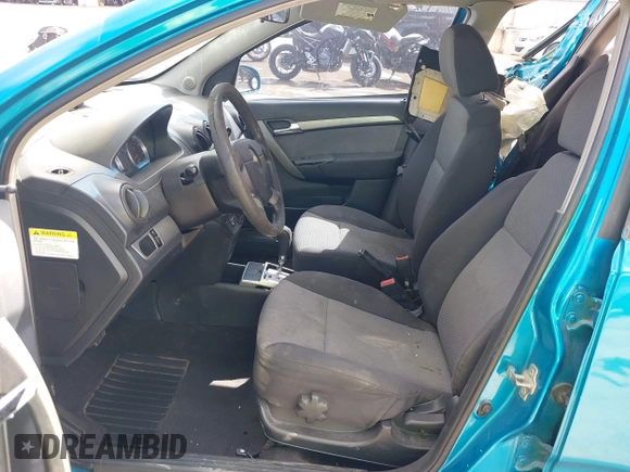 2009 Chevrolet Aveo 1LT with VIN KL1TD66E59B362714, listed as a IAAI auction lot 42604809 with Not provided miles and . Bid and sale history available at DreamBid. Image 5.