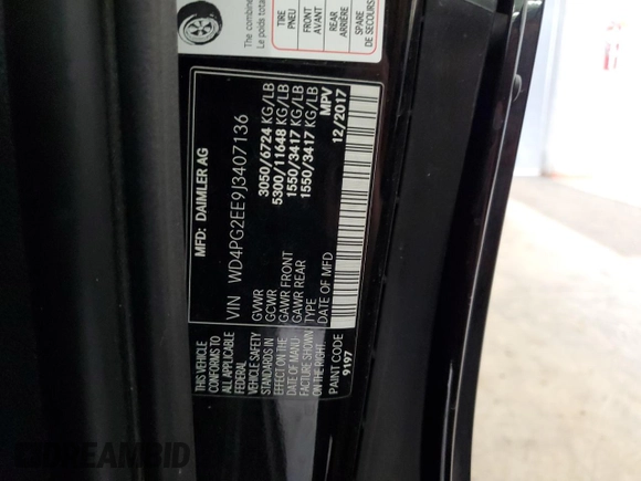 2018 Mercedes-Benz Metris Passenger with VIN WD4PG2EE9J3407136, listed as a Copart auction lot 57643755 with 147,836 mi miles and Clean title. Bid and sale history available at DreamBid. Image 13.