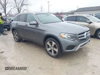 2017 Mercedes-Benz GLC with VIN WDC0G4KB2HF114814, listed as a IAAI auction lot 41506356 with 77,943 mi miles. Bid and sale history available at carsss.com. Image 1.