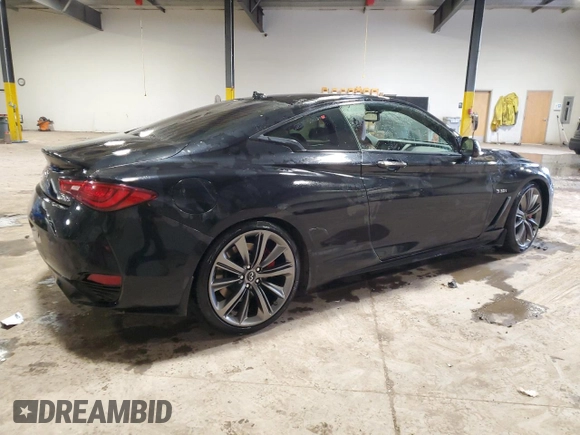 2018 Infiniti Q60 Red Sport 400 z VIN JN1FV7EL5JM630102, wystawiony jako Copart lot #46364025 z przebiegiem Nie podano mil oraz Szkoda całkowita • Salvage title. Historia ofert i sprzedaży dostępna na DreamBid. Obrazek 3.