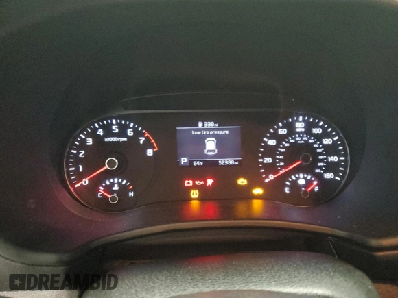 2022 Kia Soul LX with VIN KNDJ23AU8N7184684, listed as a Copart auction lot 53359015 with 52,388 mi miles and Salvage Title. Bid and sale history available at carsss.com. Image 9.