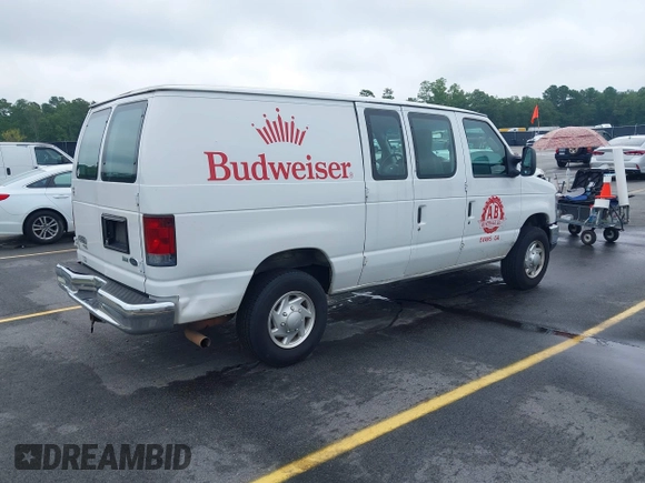 2011 Ford Econoline Cargo Commercial with VIN 1FTNE2EL3BDB39671, listed as a IAAI auction lot 42710914 with 123,621 mi miles and . Bid and sale history available at DreamBid. Image 4.