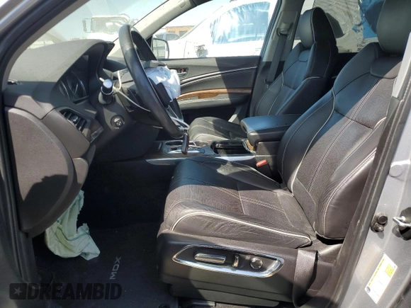 2019 Acura MDX Advance with VIN 5J8YD3H84KL001402, listed as a Copart auction lot 85201244 with 38,007 mi miles and Salvage title. Bid and sale history available at DreamBid. Image 7.