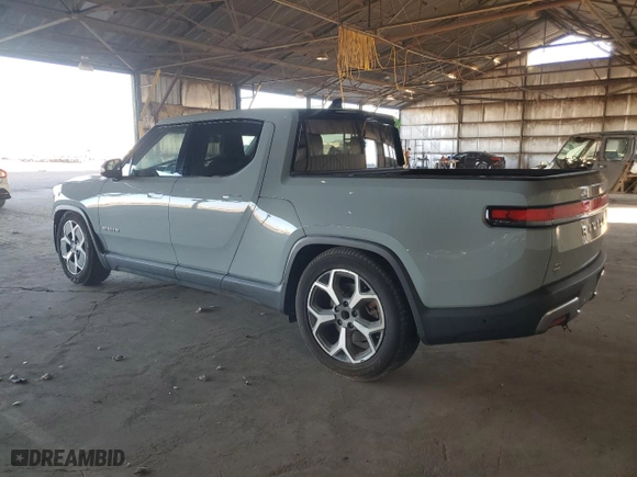 2022 Rivian R1T Adventure Package with VIN 7FCTGAAA3NN014291, listed as a Copart auction lot 76587044 with 0 mi miles and Salvage Title. Bid and sale history available at carsss.com. Image 2.