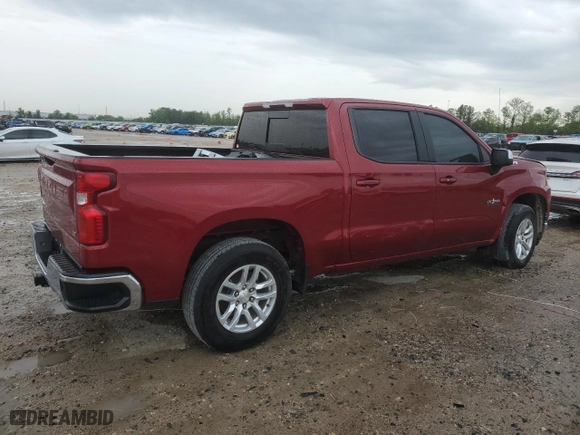 2020 Chevrolet Silverado 1500 LT with VIN 3GCUYDEDXLG257552, listed as a Copart auction lot 45380235 with 96,369 mi miles and Salvage Title. Bid and sale history available at carsss.com. Image 3.
