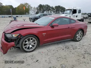 2015 Ford Mustang GT with VIN 1FA6P8CF3F5357131, listed as a Copart auction lot 51286665 with 92,612 mi miles and Salvage Title. Bid and sale history available at carsss.com. Image 1.