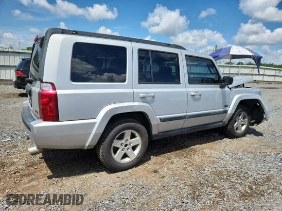 2007 Jeep Commander Sport z VIN 1J8HG48P47C691235, wystawiony jako Copart lot #64057505 z przebiegiem 135 641 mil mil oraz Szkoda całkowita • Salvage title. Historia ofert i sprzedaży dostępna na DreamBid. Obrazek 3.
