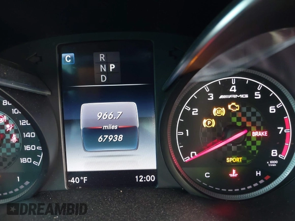 2018 Mercedes-Benz C 43 AMG with VIN 55SWF6EB5JU255881, listed as a IAAI auction lot 41279457 with 67,938 mi miles and . Bid and sale history available at carsss.com. Image 7.