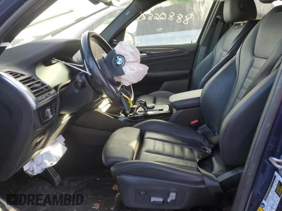 2023 BMW X3 M40i with VIN 5UX83DP08P9N63373, listed as a Copart auction lot 88806845 with 24,155 mi miles and Salvage Title. Bid and sale history available at DreamBid. Image 7.